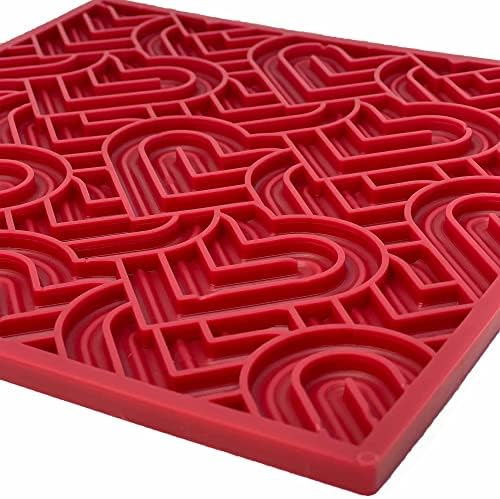 SodaPup Love eMat – Durable Lick Mat Feeder Made in USA from Non-Toxic, Pet-Safe, Food Safe Rubber for Mental Stimulation, Avoiding Overfeeding, Fresh Breath, Digestive Health, Calming, & More - Image 2