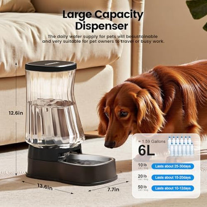 Automatic Dog Water Dispenser, Stainless Steel Bowls Feeder, 100% BPA-Free - Image 2