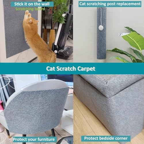 Cat Scratch Couch Furniture Protector, Adhesive Cat Scratch Pad Deterrent for Furniture, DIY Climbing Cat Scratcher Couch Protector from Cat Claws Furniture Protectors from Cats Scratching - Image 4