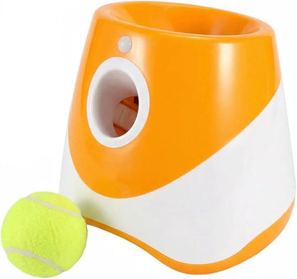 Automatic Dog Ball Launcher/Dog Ball Thrower Machiner with 10/20/30ft Adjustable Launch Distances/Interactive Pet Toy for Indoor&Outdoor Play