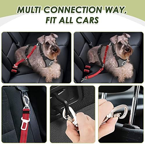 SlowTon Dog Seatbelt, 2 Pack Adjustable Heavy Duty Dog Safety Seat Belt - Image 6