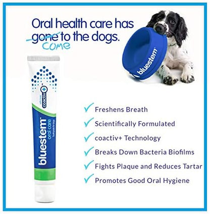 Dog Toothpaste : Vanilla Mint Flavor Tooth Paste for Dogs. Teeth Brushing Cleaner Pet Breath Freshener Oral Care Dental Cleaning Kit. Tartar & Plaque Remover Brushes - Image 4