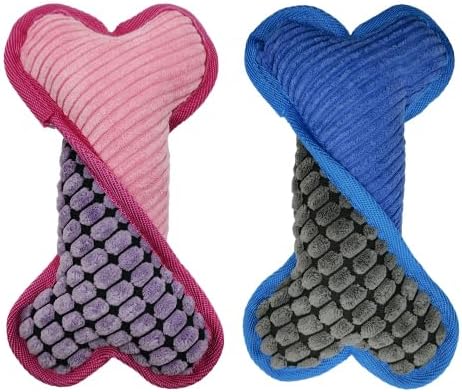 1PC Squeaky Dog Toys to Keep Them Busy Squeaky Dog Toys with Soft Fabric, for Small, Medium, and Large Dogs for Daily Interaction, Companion Training (Color: Blue)