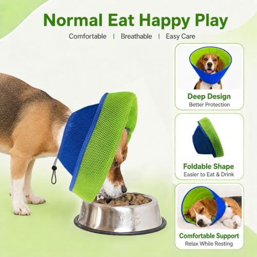 Soft Dog Cone Recovery Collars & Cones After Surgery for Large Dogs - Image 3
