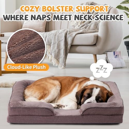 Makigued Large Orthopedic Dog Bed, Egg Crate Foam, 41.7 x 31.5 x 6.7 Inches - Image 3