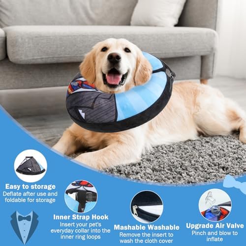 SCENEREAL Dog Cone Alternative After Surgery Donut Collar - Image 4