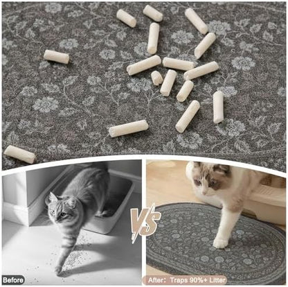 Bienbee Cat Litter Mat, 33" x 22" Dense Trapping Mesh for Litter Boxes - Image 2