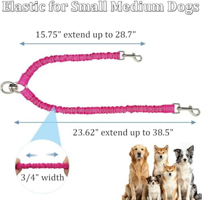 Double Dog Leash Coupler, Different Length Splitter for 2 Dogs - Image 4