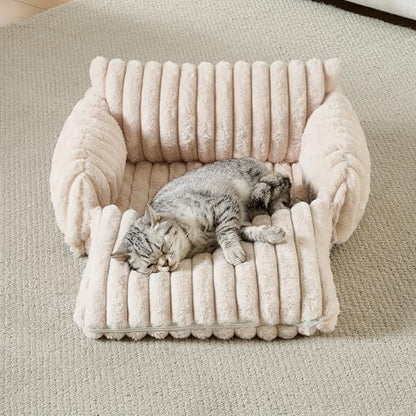 Hollypet Cat Bed Small Dog Orthopedic Couch Beds for Pets up to 13 lbs - Image 6