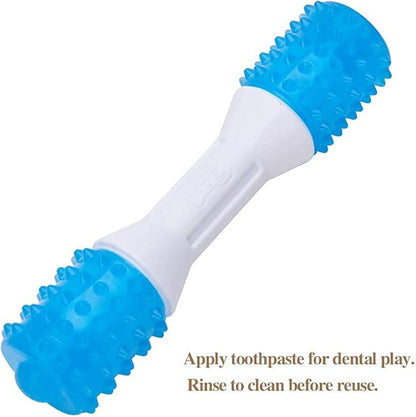 Puppy Teething Chew Toys up to 88 Lbs Dog Chew Toys for Gentle Chewers Promotes Dental Health Reduces Teething Discomfort Boredom Freshen Breath Dog Toy Made W/PU Rubber (Dental Stick, 5 inches)
