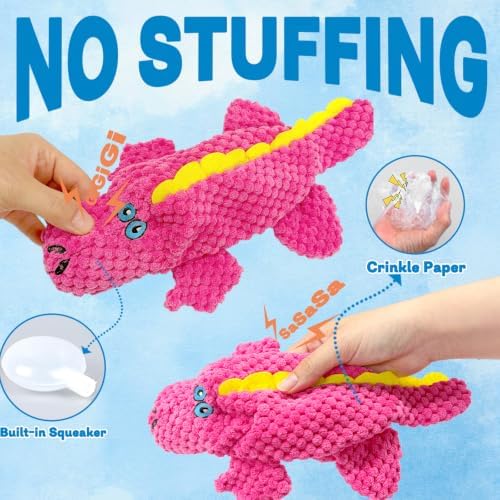MRSOHRET Dog Squeak Toys for Aggressive Chewers, Crinkle Puppy Chew Toys - Image 3