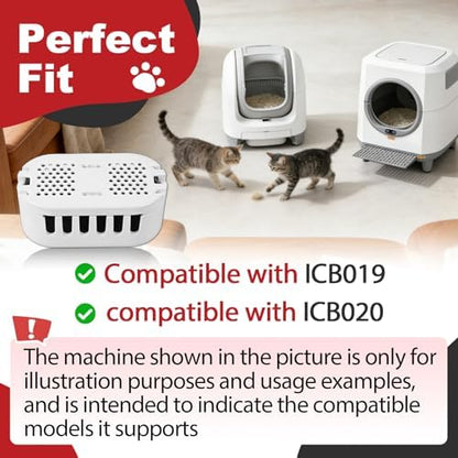 6Pcs Cat Litter Box Deodorizer Cartridges Compatible with Ellenpent ICB019 - Image 4