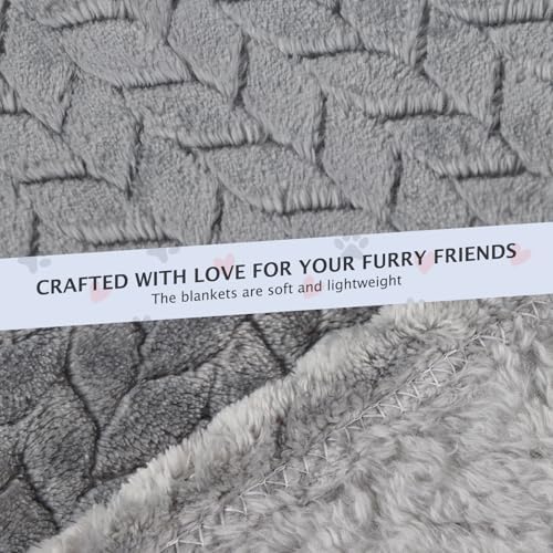 BVAGSS 6 Pack Small Dog Blanket, Super Soft Warm Pet Cover Blankets, Wheat Ears Print Puppy Fleece Flannel Blanket for Small Medium Dogs and Cats MW003 - Image 5
