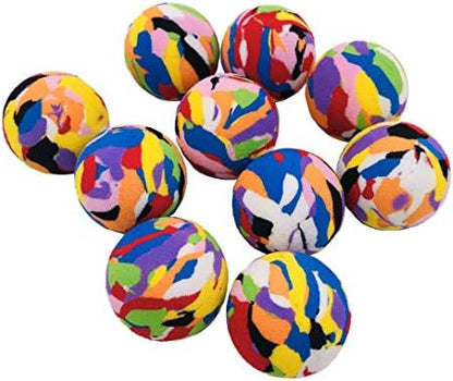 PET SHOW 10pcs Pack Cats Interactive Toys Balls for Indoor Cat 35mm Camouflage Soft EVA Foam Ball for Kitten Chase Playing Toy for Small Dogs Animals Puppies - Image 5