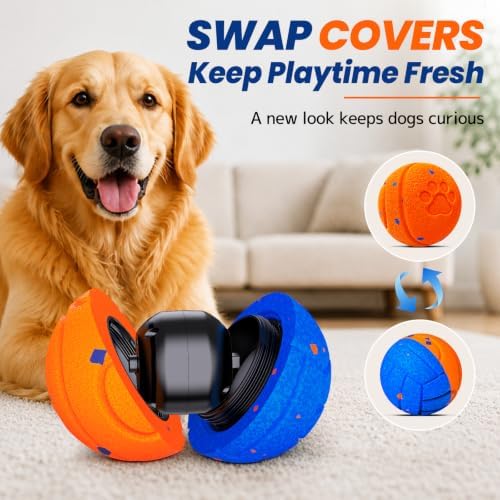 Smart Interactive Dog Toy to Keep Them Busy, Automatic Moving, E-TPU Material, 3 Interactive Modes, IPX7 Waterproof, USB Rechargeable, Active Rolling Ball for Puppy, Medium and Large Dogs - Image 5