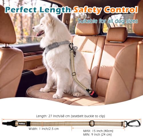 PetBonus Dog Seat Belt for Car, Durable Safe Dog Car Harness for Vehicle - Image 4