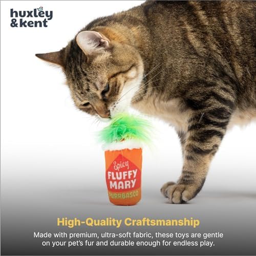 Huxley & Kent Plush Crinkle Catnip Cat Toy, Fluffy Mary, Large - Image 6