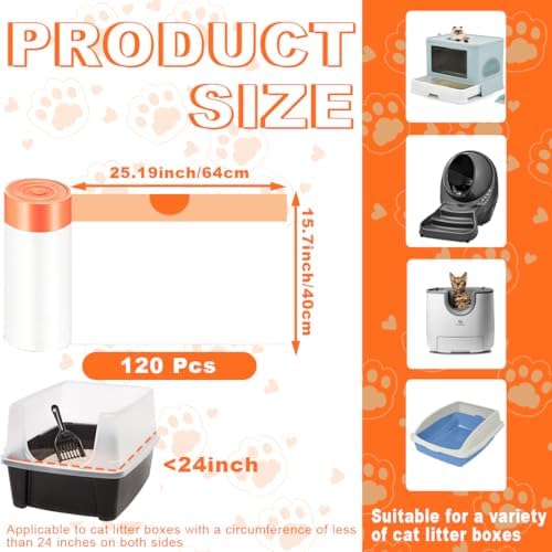 160 Pack Cat Litter Bags - Image 4