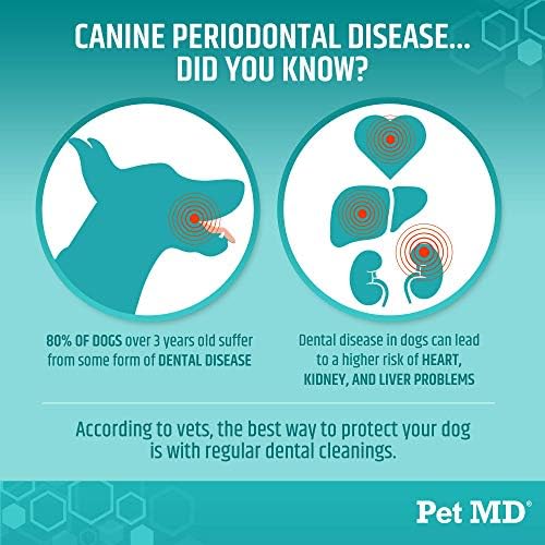 Pet MD Dental Wipes for Dogs Teeth - Fresh Apple & Mint Flavor - 100ct - Image 2