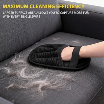 Pet Grooming Glove Set for Dogs & Cats – Premium Pet Hair Removal Glove with Free Nail Clippers & Nail File - Image 2