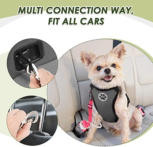 SlowTon Dog Seatbelt, 2 Pack Adjustable Heavy Duty Dog Safety Seat Belt - Image 6