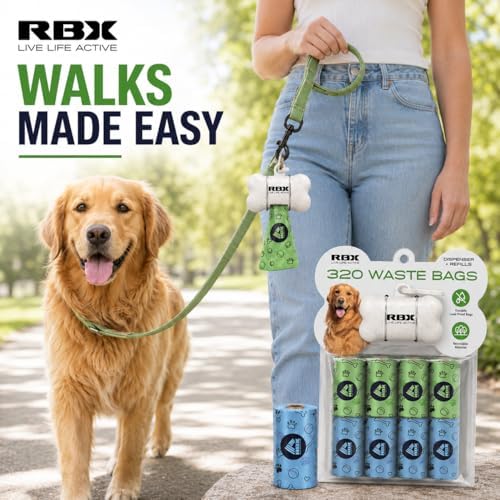 RBX Dog Poop Bags with Leash Holder, 320 Bags, 16 Refill Rolls - Image 7
