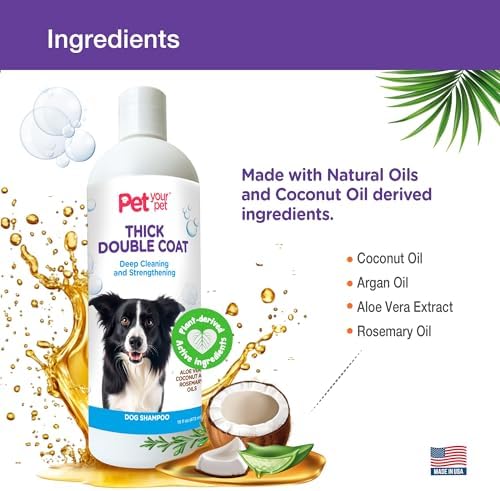 Natural Dog Shampoo for Thick Coats, 16 Fl Oz - Image 5