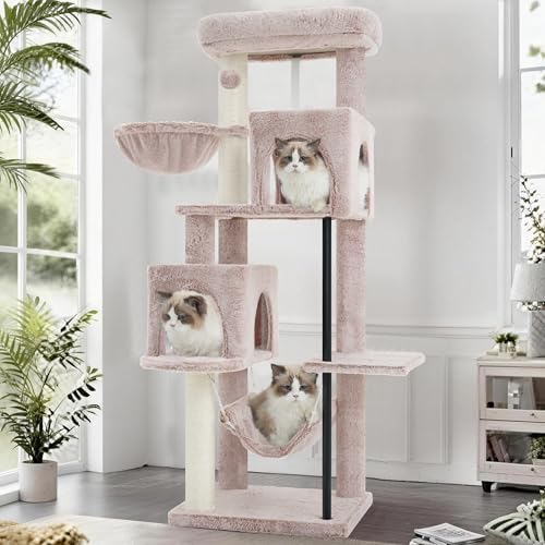 Gitelsnour Cat Tree Tower with Sturdy Steel Tube for Indoor Cats GCT014MU - Image 7