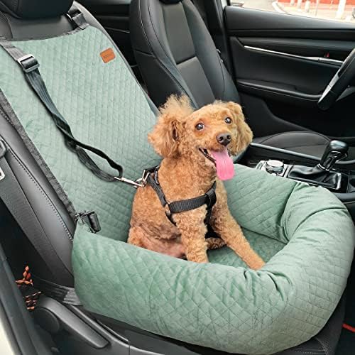 Dog Car Seat for Small Medium Dogs Pet Up to 40 lbs Green by WANZQHONG