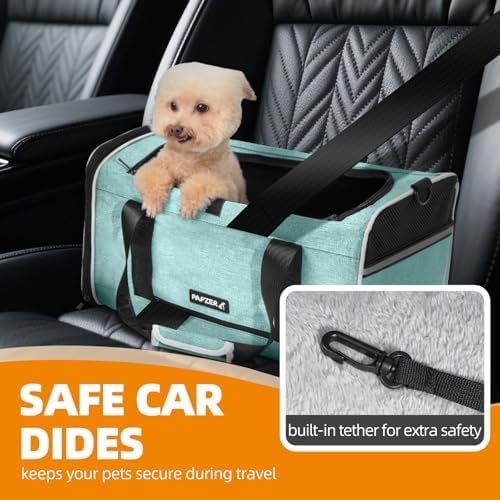 Cat Carrier for Travel, Soft-Sided, Top Loading, Privacy Curtain, to 20 lbs - Image 6