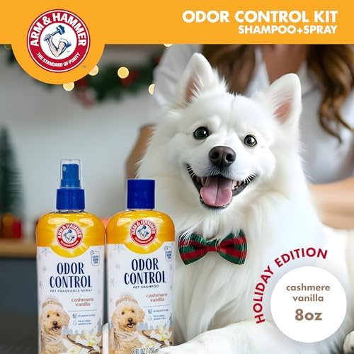 Arm & Hammer Odor Control Pet Grooming Gift Set, Cashmere Vanilla, 8 Fl Oz - Image 2