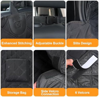 SUV Cargo Liner for Dogs, Waterproof Pet Cargo Cover Dog Seat Mat for SUVs Sedans Vans with Bumper Flap Protector, Non-Slip, Large Size Universal Fit - Image 4