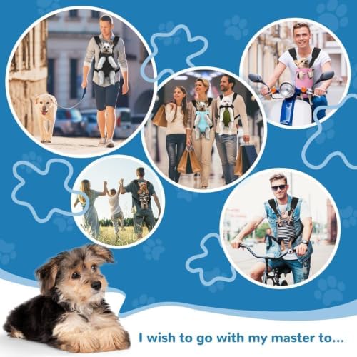 YUDODO Pet Dog Carrier Backpack Adjustable Front Carrier for Small Dog Cat - Image 4