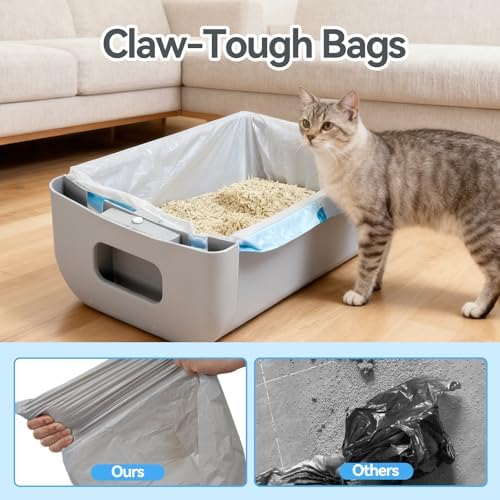 Cat Litter Box Bags, 160 Count, 27" x 13" - Image 5