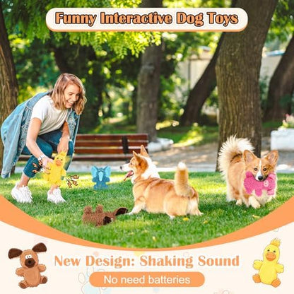 Dog Toys Puppy Toys Cute Squeaky Dog Toy, Shaking Squeaky - Stuffed Plush Animal to Keep Them Busy for Small Medium Large Dogs for Birthday Gift (Yellow Duck) - Image 4