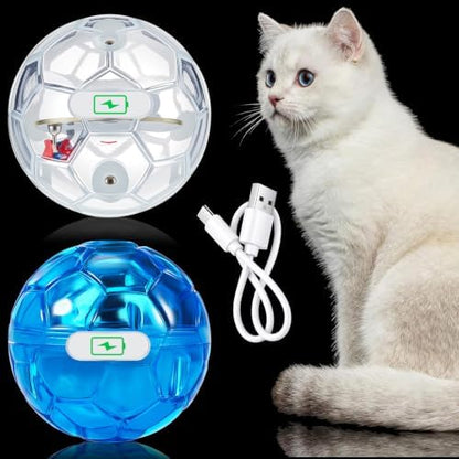 Sratte 2 Pcs Rechargeable Light up Cat Ball Ghost Hunting, Blue by Sratte