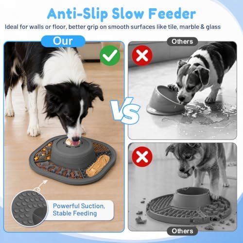 Lick Mat for Dogs & Cats with Interactive Rolling Ball & Suction Cups - Image 5