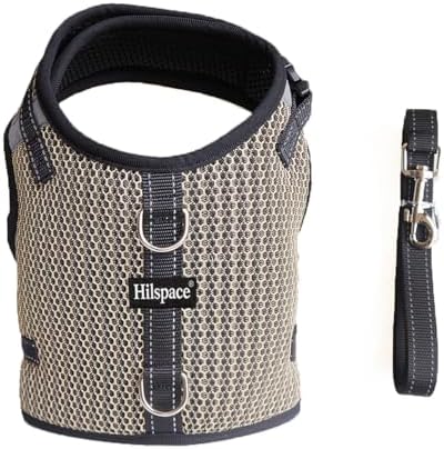 Mini Dachshund Harness – No Armpit Rub, Escape Proof, Reflective, No Pull Vest-Style Dachshunds Harness,Breathable Mesh Dog Harness (Khaki, M: Chest 42-52cm (16.5"-20.5")) - Image 4