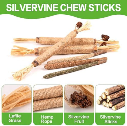 FOIMAS Silvervine Sticks Cat Toys,10pcs Cat Chew Stick Catnip Chew Toy Interactive Cat Toy for Cat Kitten Teeth Cleaning Treat Toys Indoor Outdoor - Image 5