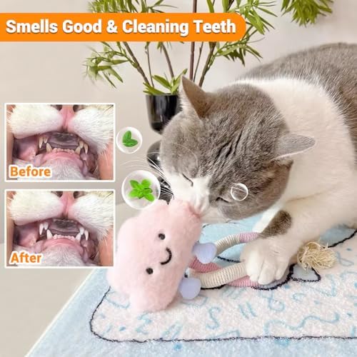 Kingtree Cat Rope Toys, 2PCS Cat Toy Chew Ropes for Cats Teeth Cleaning - Image 5