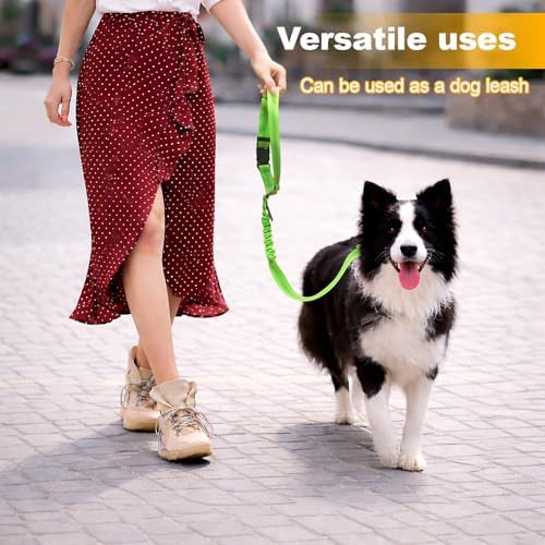 2-Pack Dog Car Seat Belt, 3-in-1 Headrest-Mounted Dog Seatbelt for Car, Adjustable Nylon Pet Safety Leash with Elastic Buffer & Reflective Stitching, Durable Car Harness for Dogs Fits Most Vehicles - Image 7