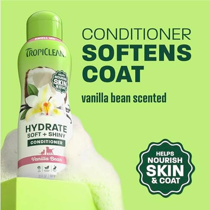 TropiClean Dog Conditioner, Detangling & Moisturizing, 20oz - Image 2