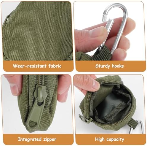 Tucnoeu 3 Pcs Dog Treat Pouch, Dog Training Reward Pouch,Waterproof Small Dogs Treat Bag for Leash,Reusable Dogs Treats Container with Carabiner,Zipper Closure to Avoid Spilling - Image 3
