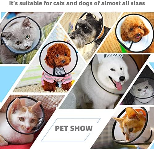 Plastic Pet Recovery Collars & Cones for Dogs and Cats After Surgery Adjustable Dog Neck Cone Surgical Elizabeth E-Collar Prevent Biting and Stop Licking Wound (XXXL) - Image 5