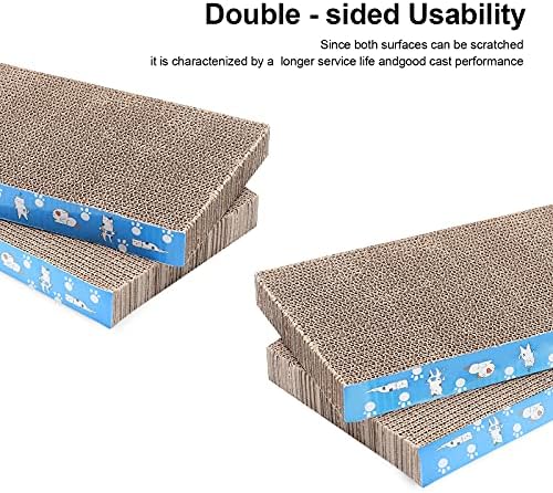 5 Packs in 1 Cat Scratch Pad, Cat Scratcher Cardboard,Reversible,Durable Recyclable Cardboard, Premium Scratch, Suitable for Cats to Rest, Grind Claws and Play - Image 4