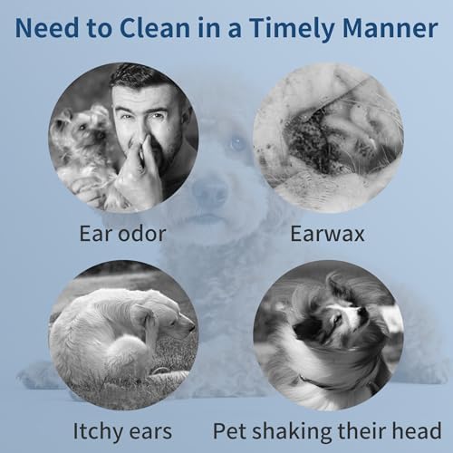 Dog Ear Wipes, 200 Pcs, Remove Earwax, Secretions, Dirt, Debris, Odors, Relieve Ear Itching, Shaking, Scratching, Contains Soothing Aloe Vera, Non Irritating, Suitable For Cats And Dogs (3 Count) - Image 2