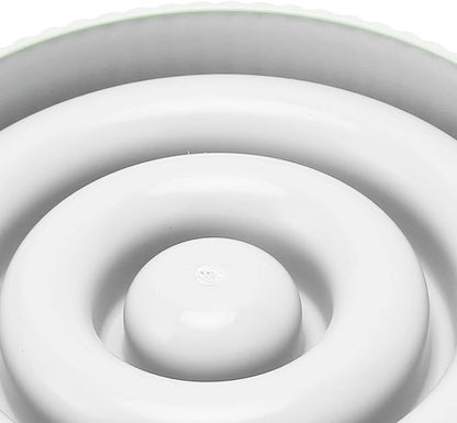 Tnfeeon Slow Feeder Dog Bowl Anti Gulping Eating Interactive Bloat Stop Fun Alternative Non Slip Dog Slow Food Feeding Pet Bowl Slow Eating Design for Small Medium Size (White)