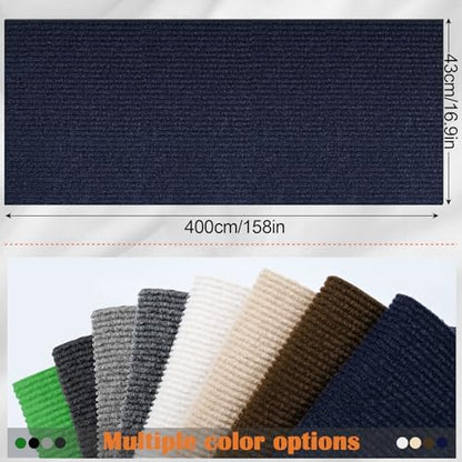 Cat Scratch Furniture Protector - 158" x 17" Trimmable Self-Adhesive Cats Claws Scratch Pads, DIY Cat Climbing Couch Protector for Scratch Post Cat Tree Replacement Indoor (Dark Blue) - Image 2