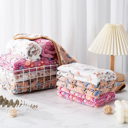 1 Pack 3 Blankets for Dog Puppy Cat (Medium 30x20'', Purple, Pink, Brown) - Image 7
