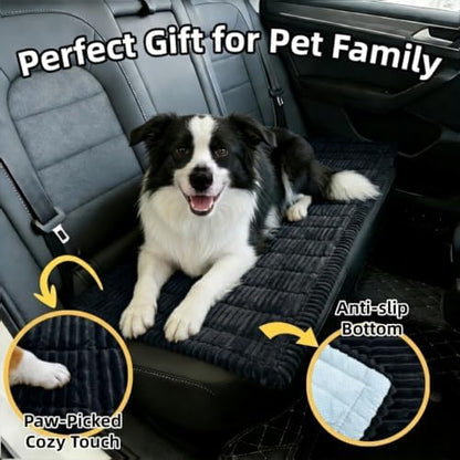 Soft Plush Dog Car Seat Cover & Sofa Protector, Non-Slip Mat (23.6''×59'') - Image 2